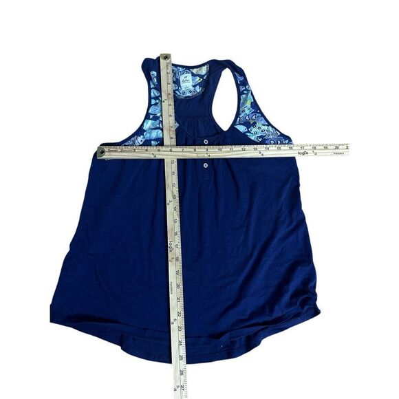 Beautiful women’s Echo New York navy with tropical fish tank top sleepwear size - Picture 5 of 5